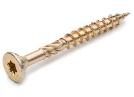 Саморез по дереву конструкционный потайной, TORX, желтый цинк 3,5*40
